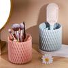 360° Rotation Makeup Brush Holder Organizer Large Capacity Brush Storage Bucket