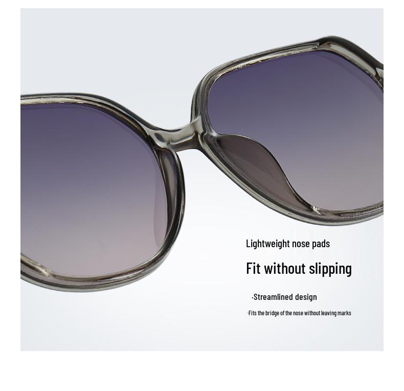 Elegant High-End Polarized Metal Frame Granny Glasses Sunglasses