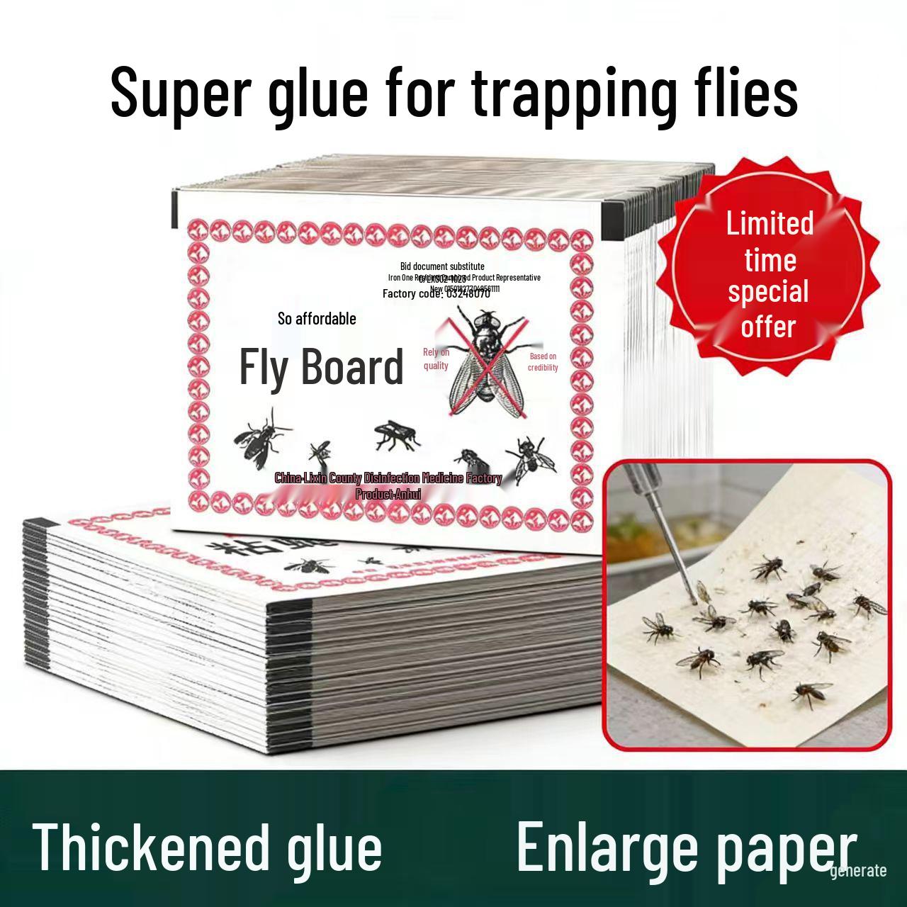 Ultra Sticky Fly & Mosquito Repellent Board - Professional Insect Killer