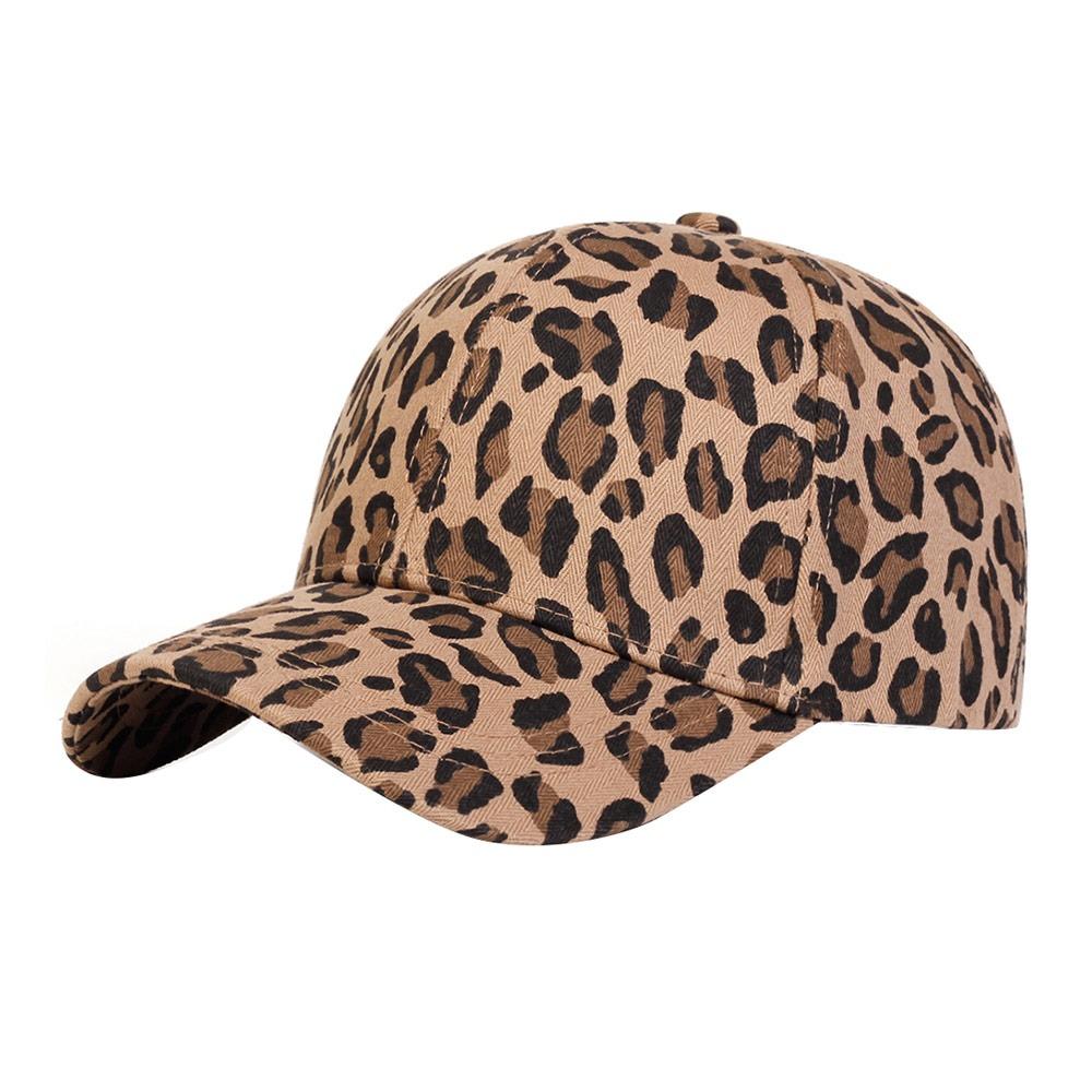 Adjustable Baseball Hats Visors Sunscreen Hats Leopard Print Baseball Caps  Men Women
