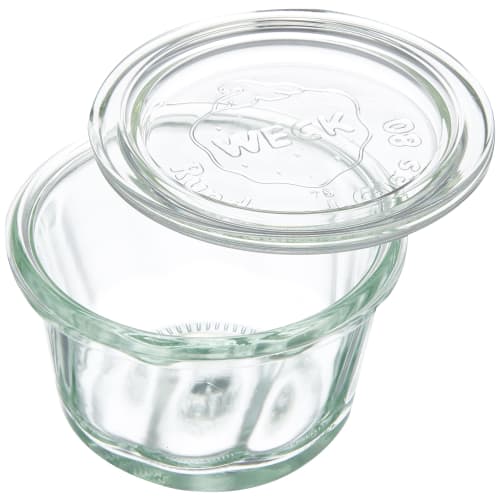 Weck Glass Storage Container, Kugelhopf, 140ml, WE-561, Clear