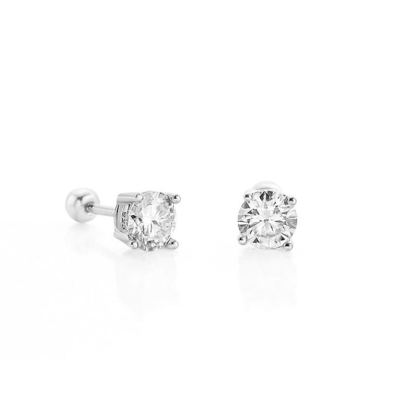 

SUNDAY DISCO club STERLING MOISSANTE 0.5CT PIERCING Platinum Silver