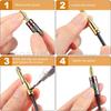 Banana Connector 4mm Speaker Wire Banana Plugs with Screw Lock Gold Plated Banana Jack Amplifier Connector Audio Cable Adapter