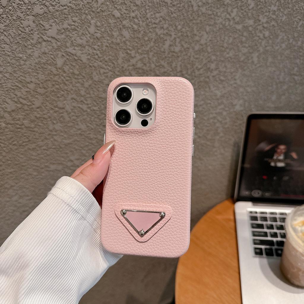 Luxury New Leather Phone Case Suitable for IPhone 16 15 14 13 12 Pro Max Shiny and Shiny Leather Shockproof Back Cover