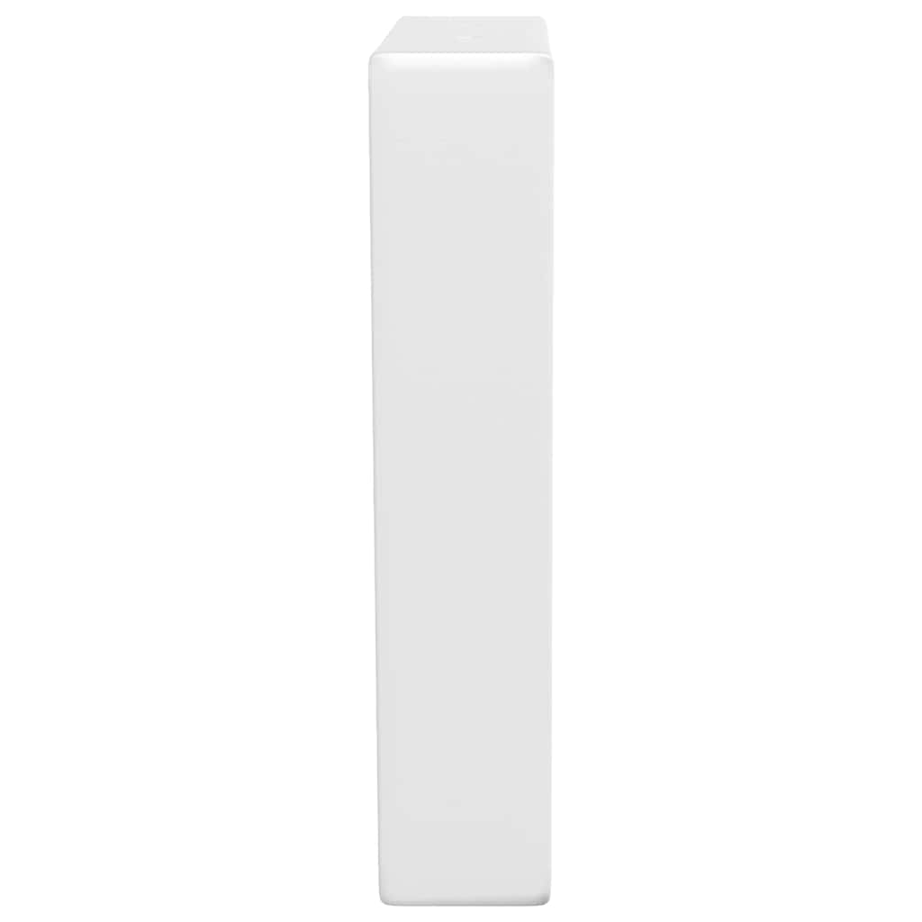 Washbasin Mounts 2 pcs White Trapezoidal Steel