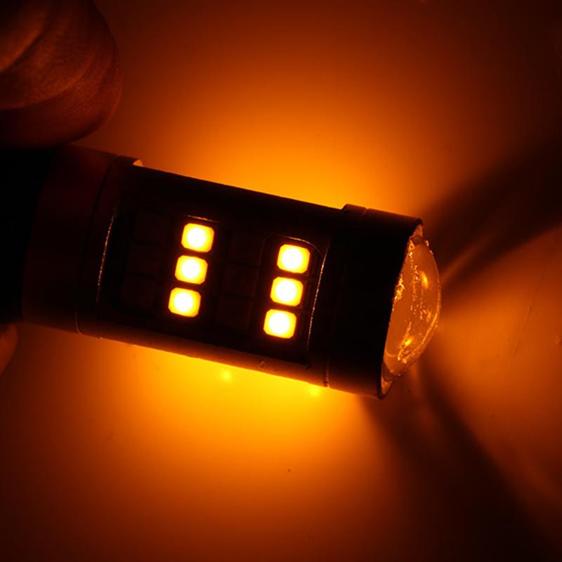 1 ampoule LED double mode pour clignotant automatique et feu de jour DRL