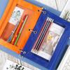 Zippered Storage Bag with 3 Rings Pencil Case Filing Products File Holder
