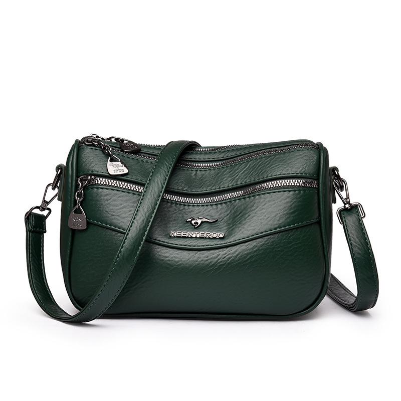 2024 Women's Multi-Layer Soft Texture Shoulder & Crossbody Bag - Large Capacity, High Quality