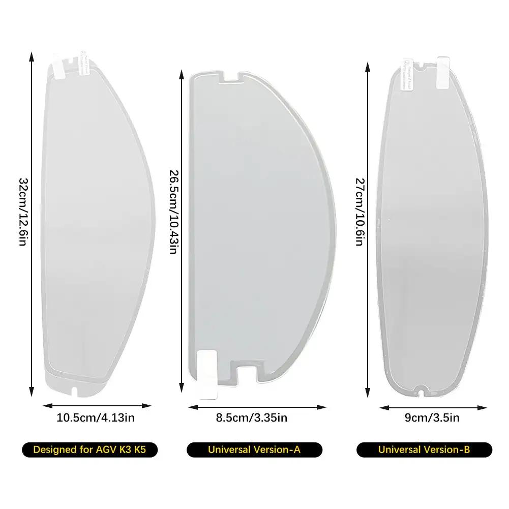 Universal Visor Film Anti Fog Motorcycle Helmet for AGV K5 K3SV  Moto Helmet Accessories Antifog Lens Film