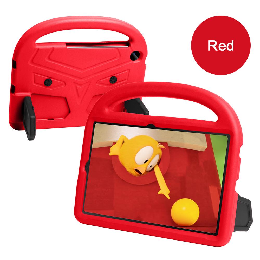 Étui Rose Sûr en EVA pour Enfants pour Samsung Tab A9 Tab S6 Lite P610 P615 P613 Tab A8 Tab A9 Plus Housse de Tablette Résistante aux Chocs Support Intégré For Tab A9 Plus rouge