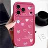 Shockproof Phone Case For iPhone 17 Pro Max Case iPhone 16 15 14 13 Pro Max 11 17e 16e Love Hearts Print Soft Silicone Bumper Cover