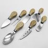 7 Pieces Cheese Knife Set with Wood Handle for Kitchen Wedding Lovers