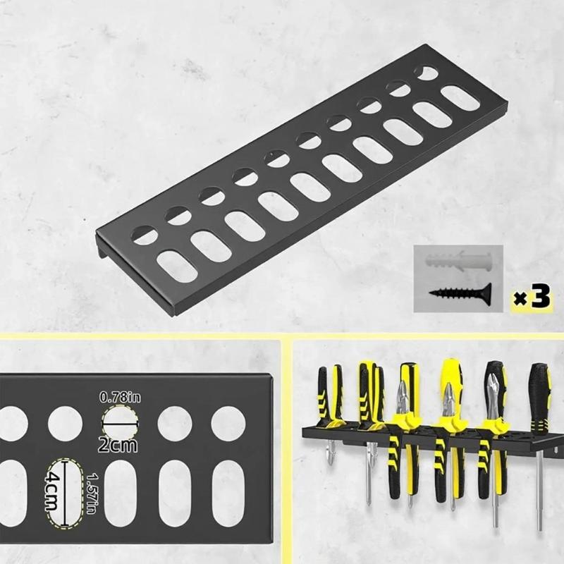 Screwdriver Organizer Wall Mount Tool Storage Rack Screwdriver Pliers Holder Hand Tool Organizer Wall Screwdriver Stand