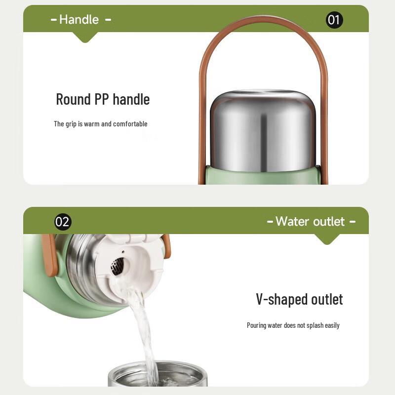 SUPOR 1.3L 316 Stainless Steel Vacuum Thermos