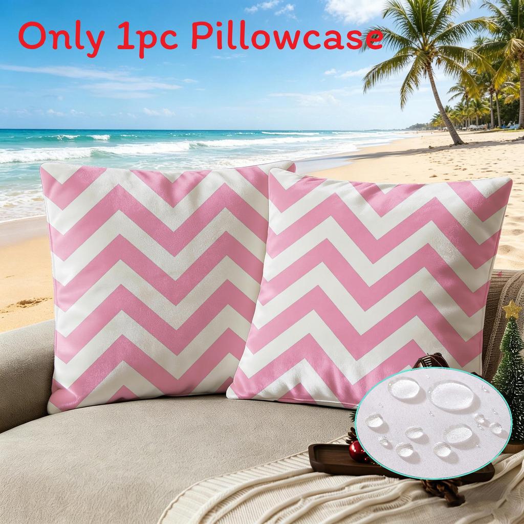 Modern Minimalist Polyester Waterproof Pillow Cover With Digital Print For Living Room Decor