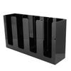 Disposable Paper Cup Holder Coffee and Milk Tea Shop Slanted Bottles Storage Shelf(2 Grids)