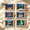 Nature View Fridge Magnet 1/6Pcs Fake Window Magnet, Wooden Natural Scenery Refrigerator Landscape Decor Magnets Magnetic Decoration for Kitchen