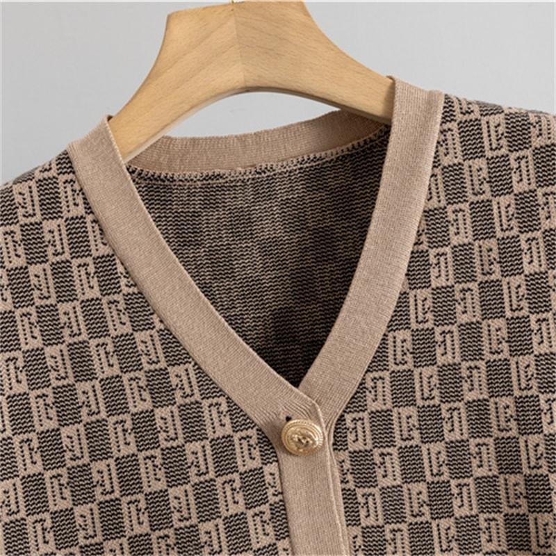 Women's Spring and Autumn New Fashion Style Knitted suit  Tank Top Sweater cardigan Pants 3 Piece suit
