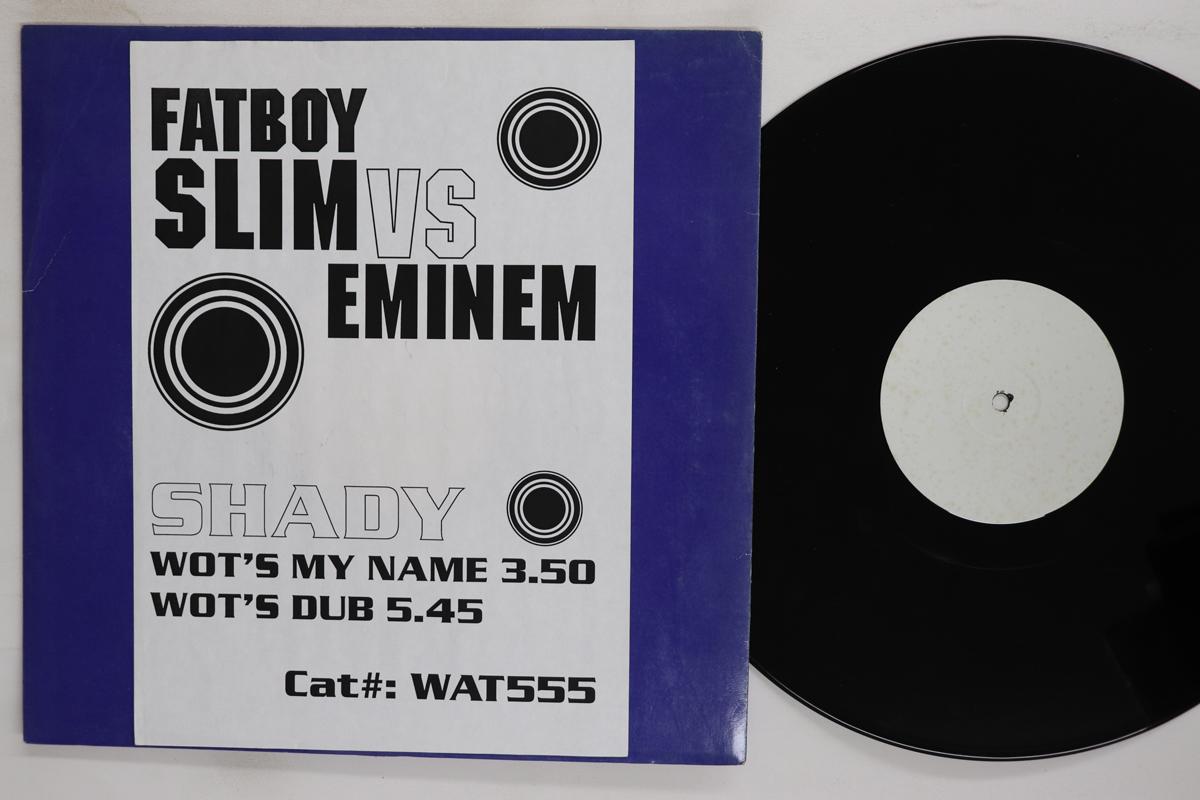 

12-дюймовая пластинка FATBOY SLIM EMINEM Shady WAT555 НЕ НА ЛЕЙБЛЕ США Танцевальная Электроника Б/у