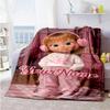 Masha Bear Customize Text Blanket Cozy Customizable Blanket Ultra-Soft Versatile for Bedding Seaside Livingroom Couch for All Occasions