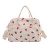 Corduroy Mini Crossbody Bag For Women With Strawberry Pattern Lightweight Shoulder Bag For Casual Outings