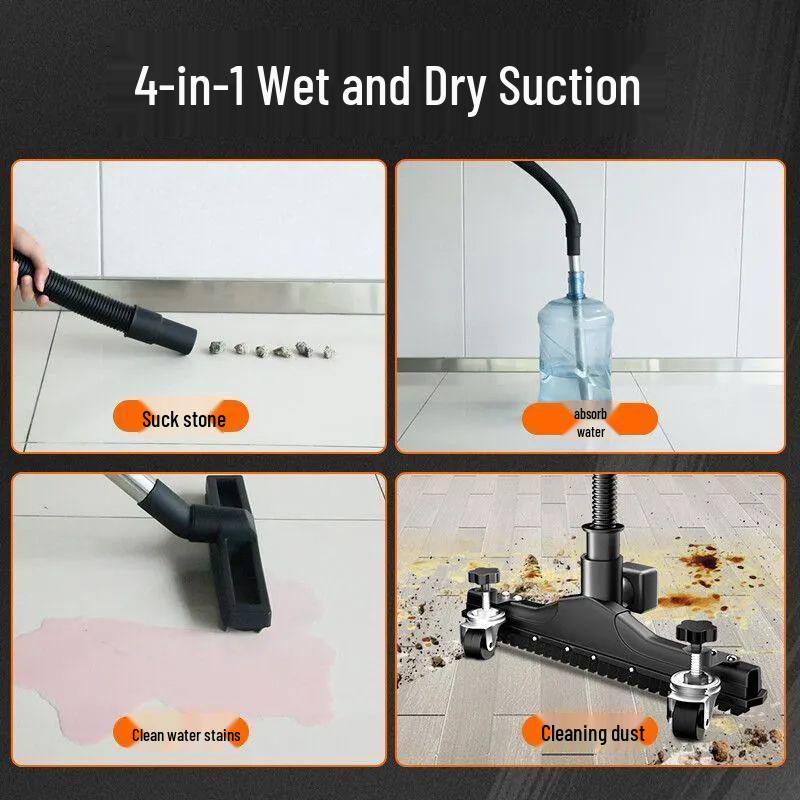 High-Power Industrial Vacuum Cleaner for Home, Car, Commercial Carpet, and Grout Cleaning