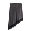 Lace Women's Skirts Elastic Lace Underskirt Fashion Satin Half Slip Dress  for Girls