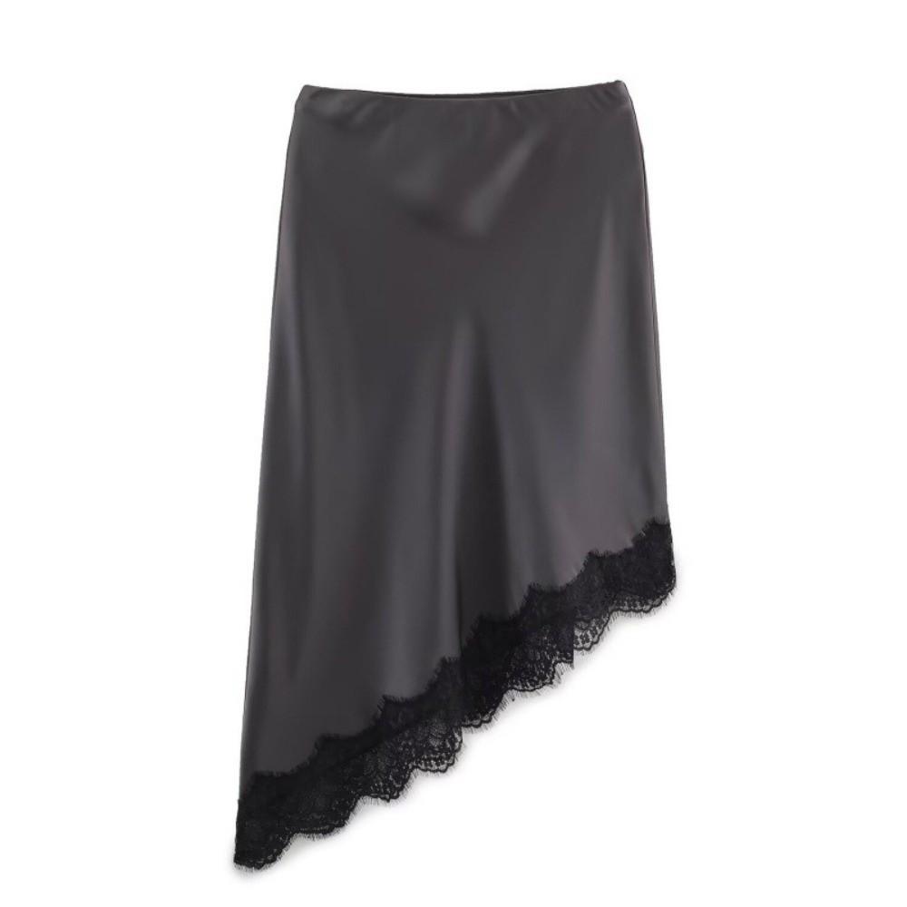 Lace Women's Skirts Elastic Lace Underskirt Fashion Satin Half Slip Dress  for Girls