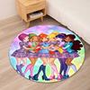 Winx Club Printed Round Rug Carpet Chair Rug Area Rug Entryway Doormats,for Office Chair Living Room Bedroom Kitchen Room.