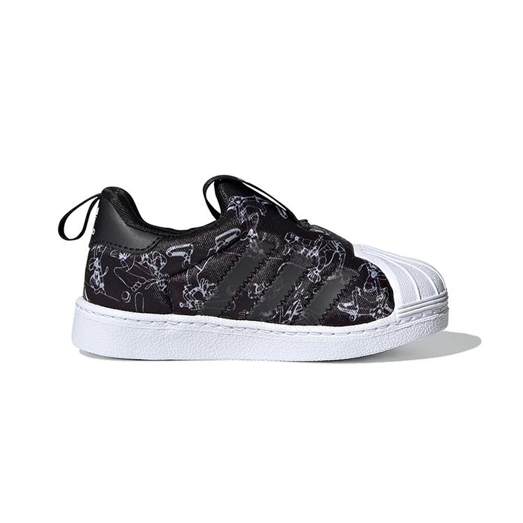 Adidas Originals SUPERSTAR 360 Anti kick Low top Baby & Toddler Shoes Black Infant And Toddler FW1989