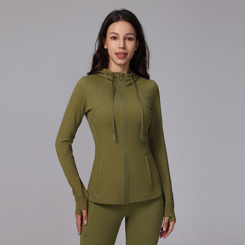 Women s Slim Fit Brushed Sportswear Jacket - Define Stand Collar, Flattering, Versatile Yoga & Fitness Wear. S