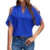 Ladies V-Neck Stylish Off-Shoulder Sleeve Top