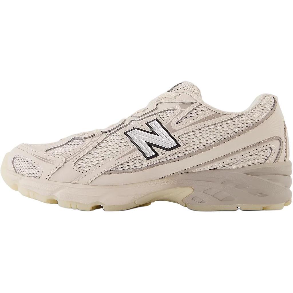 New Balance Nb 740 Bungee Lace Comfortable Soft Wear Resistant Shock Absorption Low Top Casual Shoes Kids Casual Shoes Light-Beige PZ740LN1