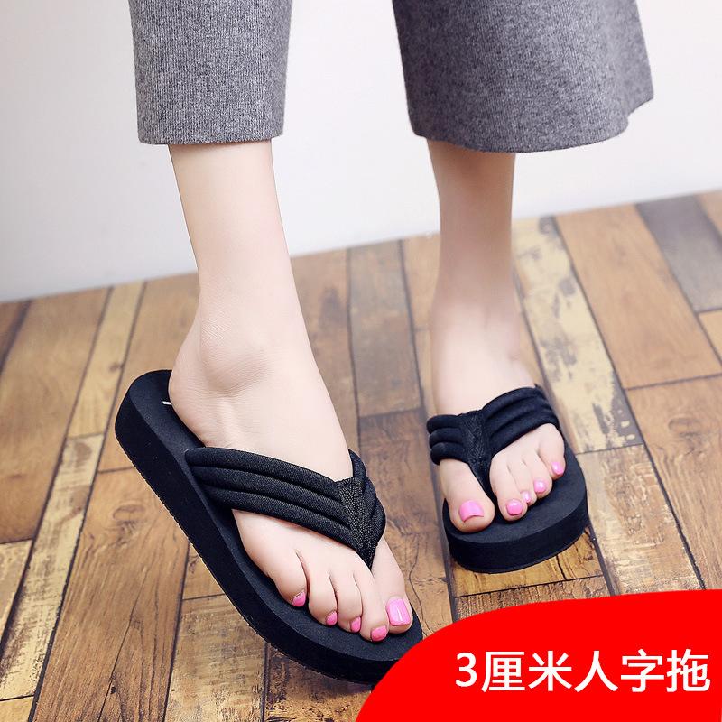 Sandalias Chanclas de Plataforma para Mujer - Suela Gruesa Aumento de Altura Antideslizantes Usables Moda Cientos de Zapatos Casuales para Exterior e Interior
