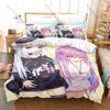 Kawaii Minato Aqua Anchor Logo Graphic Bedding Set Duvet Cover With 2 Pillowcases Teen Room Decor All Season Gift