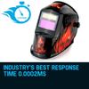 Welding Helmet & Goggle Lenses Rossi Solar Flame Job Auto Darkening Welding Helmet Mask Mig/Arc/Tig Welder Machine