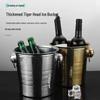 Stainless Steel Tiger Head Ice Bucket