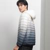 Tri-polar Men's Lightweight Gradient Hooded Short Down Jacket TP9128