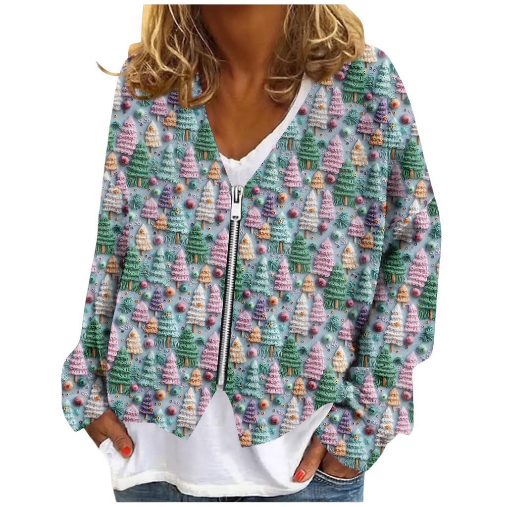 Womens Zip Up Sweaters Sweatshirts Long Sleeve Oversized Jackets Soft Casual Loose Tunic Tops