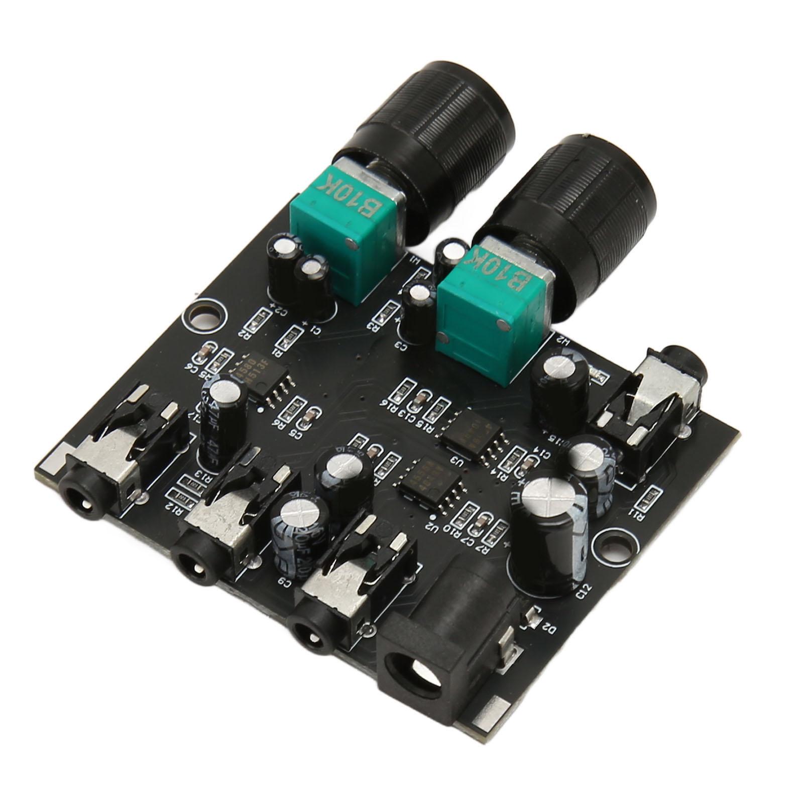 

2 входа 2 выхода Звуковой микшер Профессиональный регулятор громкости Низкий уровень шума Стабильный 2-канальный стереофонический звуковой микшер