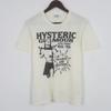 Maglietta a maniche corte bianca Vintage hysteric glamour Crime KV35909 Unisex