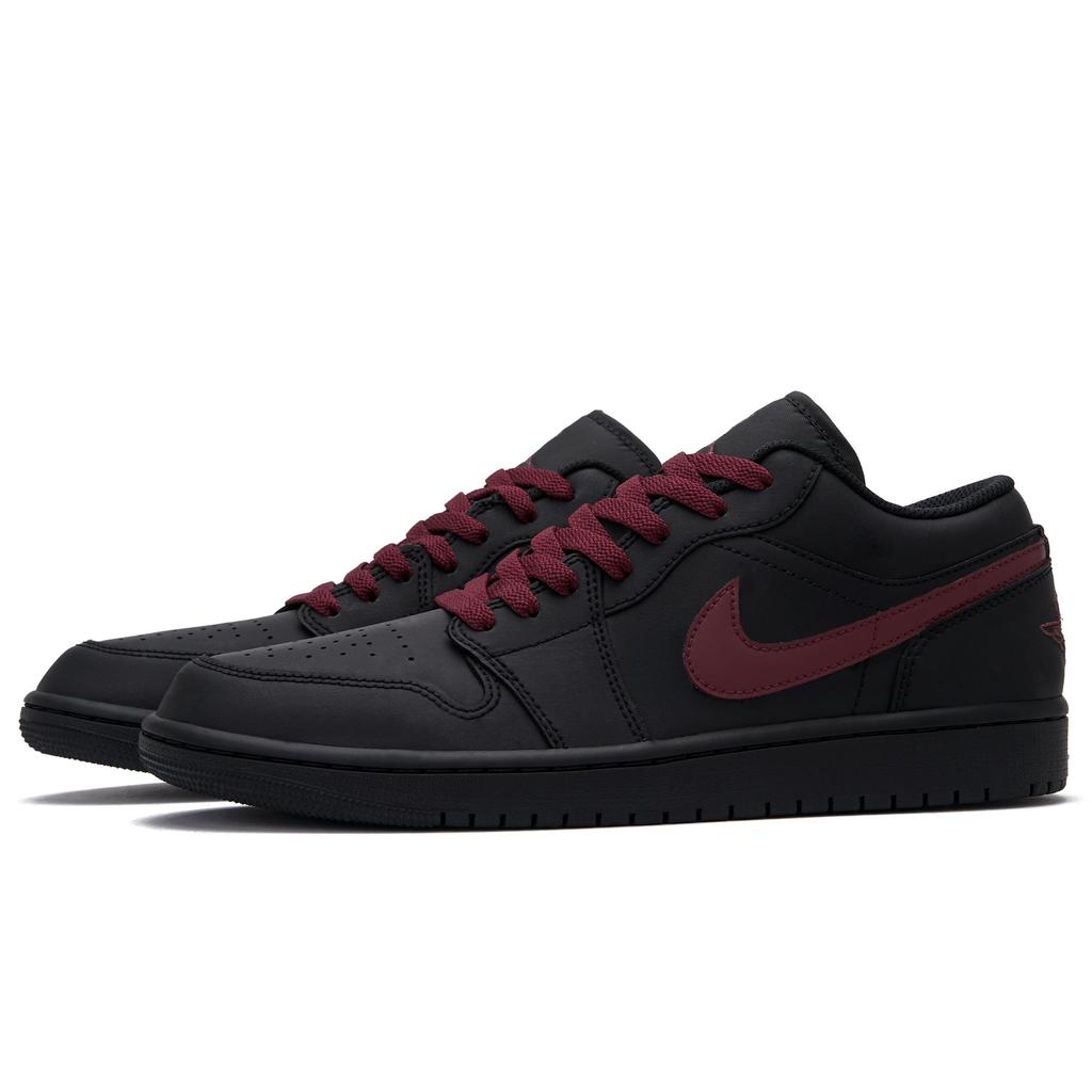 Jordan Air Jordan 1 Back To The Past Low top Vintage Basketball Shoes Unisex Black Red 553558-043(Team990-)