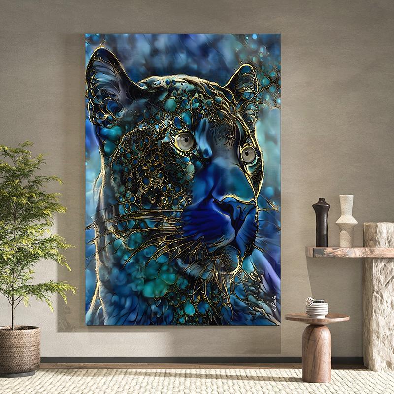 Abstract Elephant Lion Canvas Painting Wall Art Tiger Leopard Animal Posters and Prints for Living Room Home Decoration Cuadros