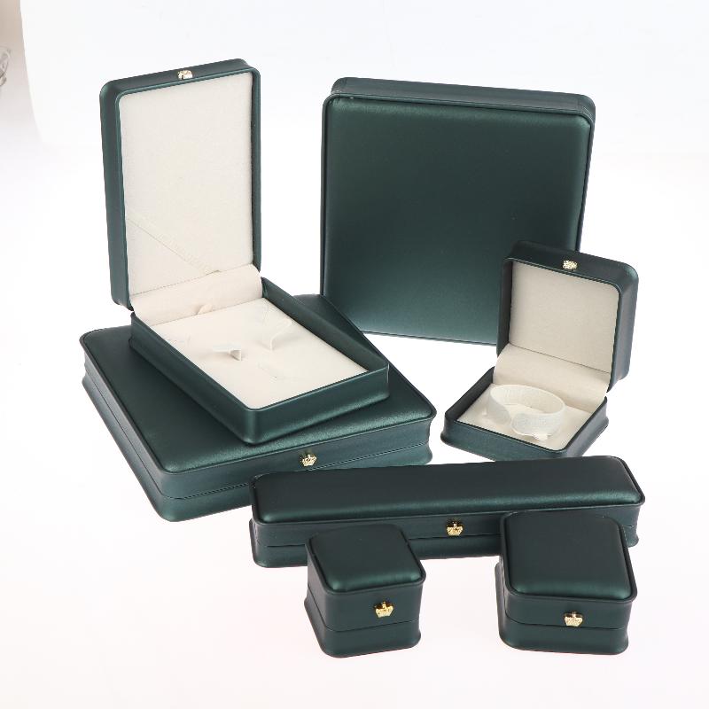 Boîte à Bijoux Bague Cuir PU Organisateur de Bijoux Bague Boucle d'Oreille Collier Pendentif Boîte Présentoir Cadeau Proposition Fiançailles Mariage