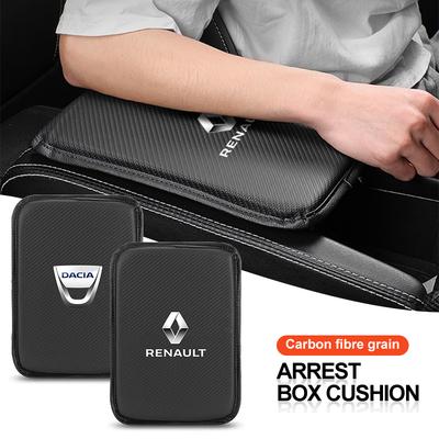 Tappetini per Scatola Bracciolo Auto in Pelle Coperture per Console Centrale Accessori Per Dacia Koleos Clio Laguna 2 Megane 2 3 Duster Logan