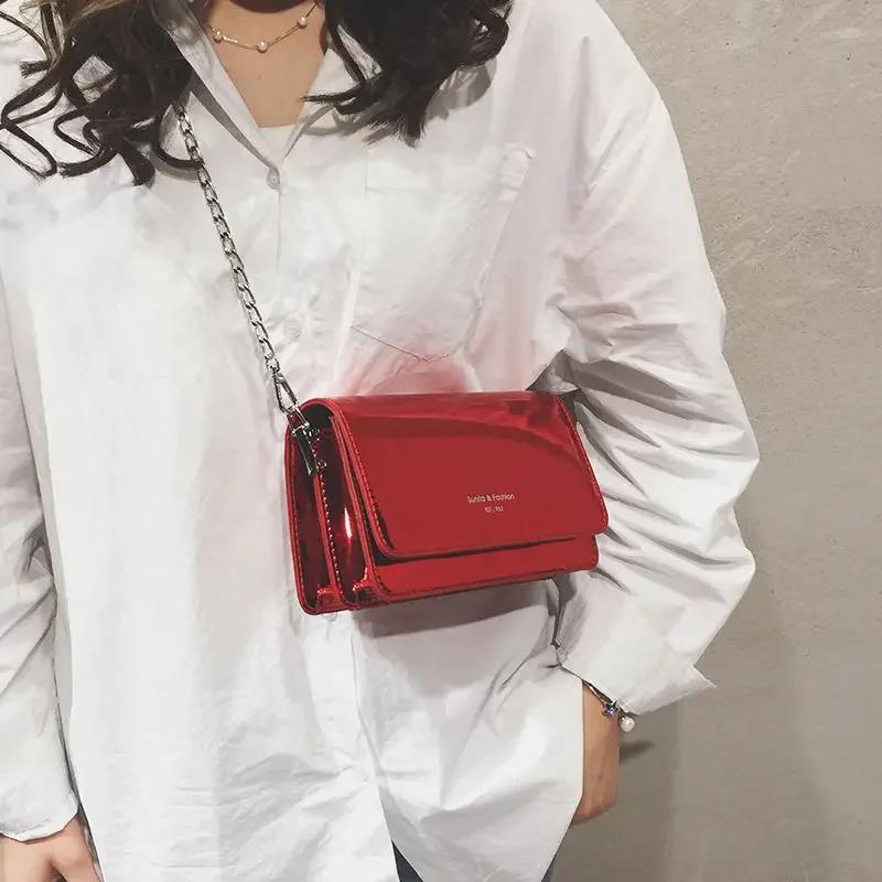 

Квадратная женская сумка на плечо 2026 Новая мода Серебряная Bolso Mujer Сумка через плечо на цепочке Женская Y2k Ежедневный шоппинг Sac A Main
