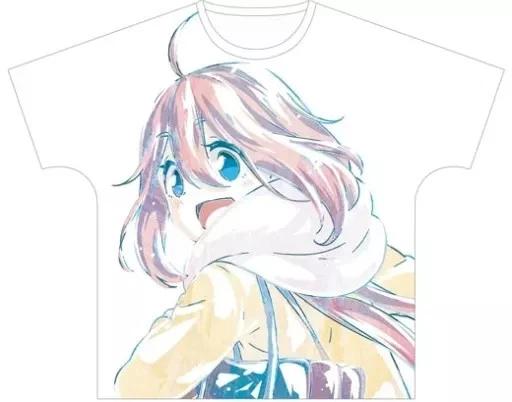 Arma Bianca Yuru Camp Ani Art Кагамихара Надэсико Футболка T T Белая M Унисекс 2XL