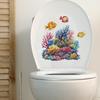 Underwater World Coral Fish Toilet Bathroom  Home Beautification Decoration Stickers