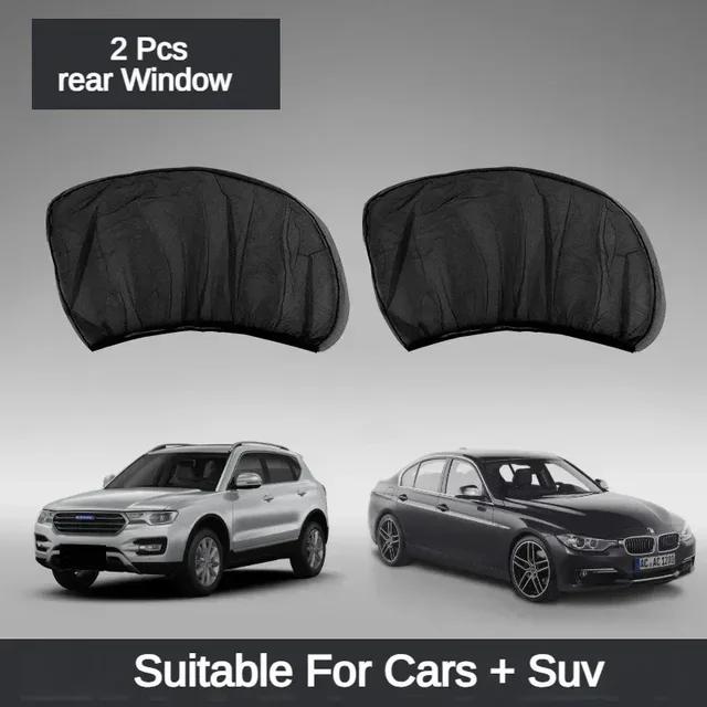 2-4Pc Car Universal Sunshade SUV Protection Anti-mosquito Screen Window Blackout Side Curtain Protection Window Film Accessories