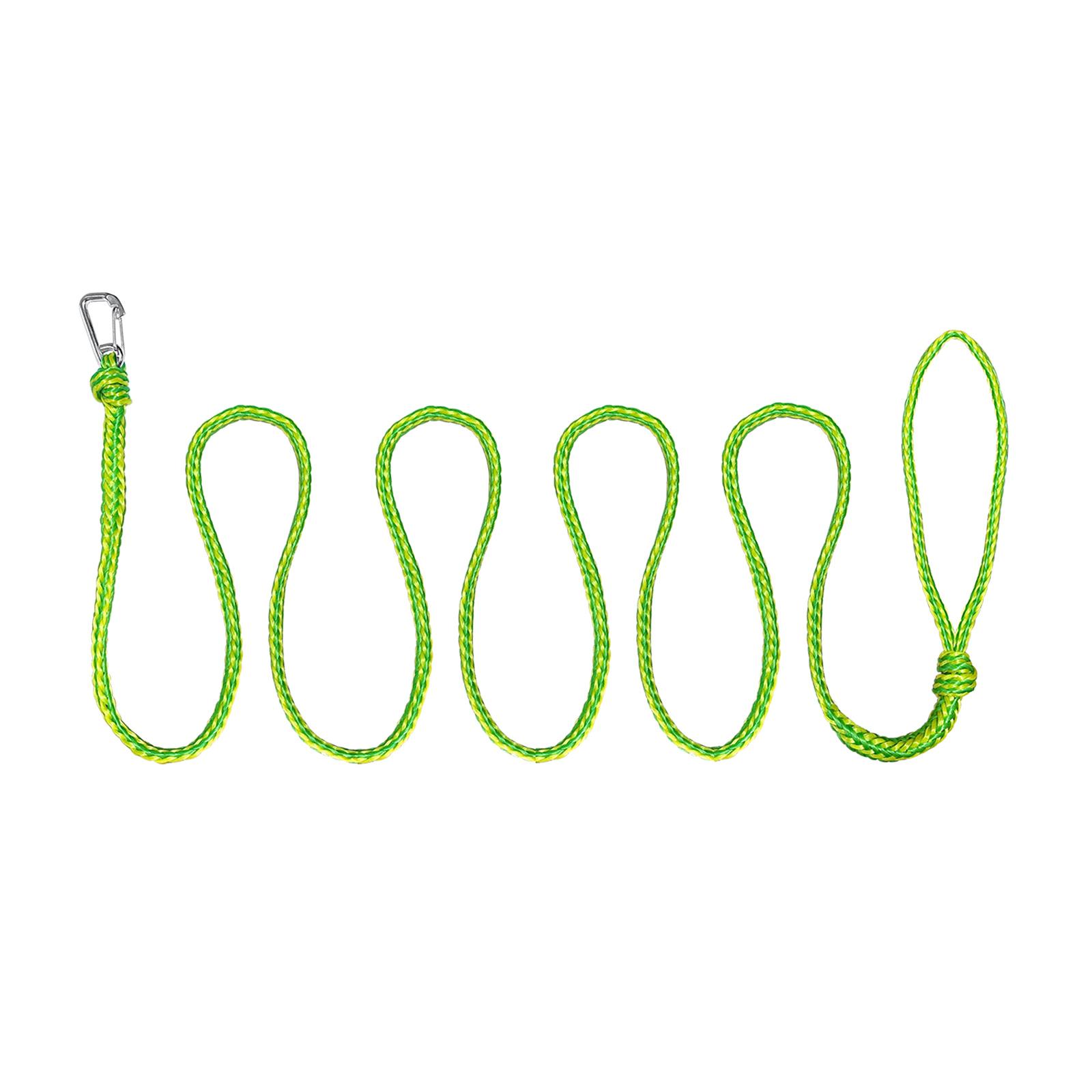 

Нейлоновый морской трос с зажимом Швартовный трос для дока Запасной швартовный трос Высокая видимость Плетеные тросы Буксировочный трос для каяка 12